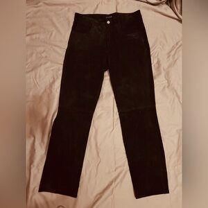 GUESS Vintage Y2K mid rise 100% suede leather pants Size 4